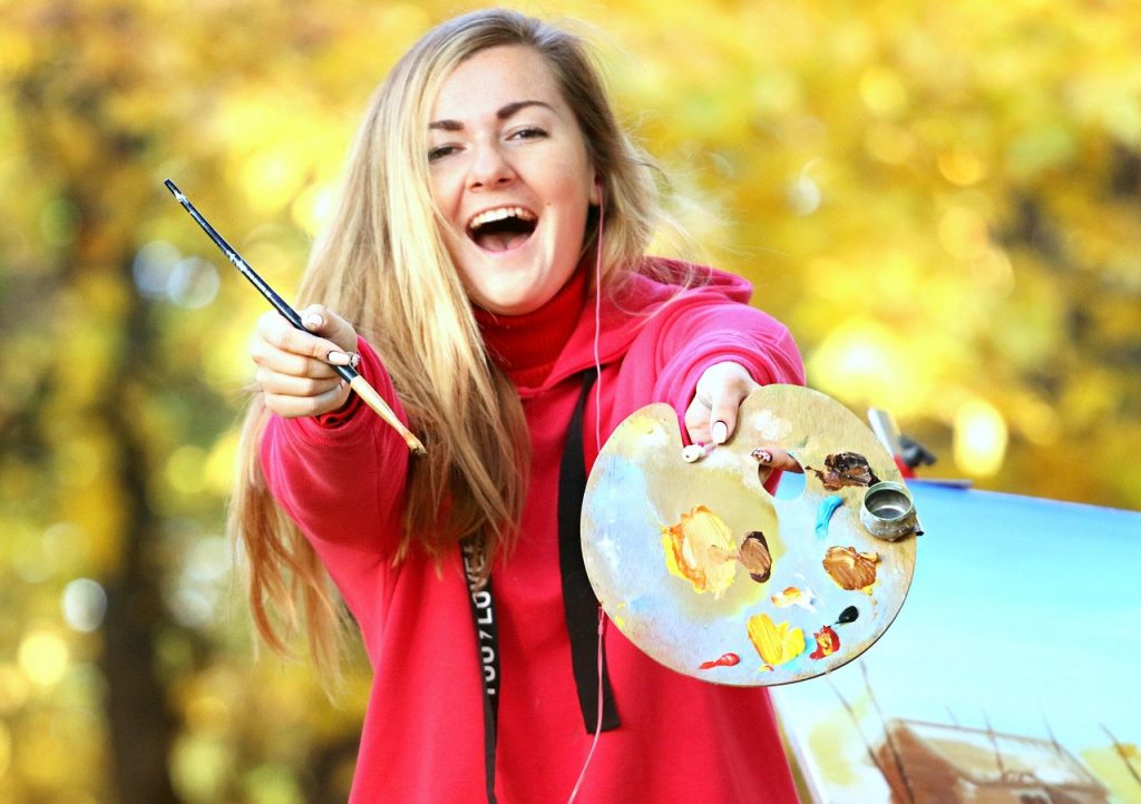 artist, drawing, young woman, paints, palette, autumn, joy, tassel, easel, painting, artist, artist, artist, artist, artist, drawing, easel, painting-1708777.jpg